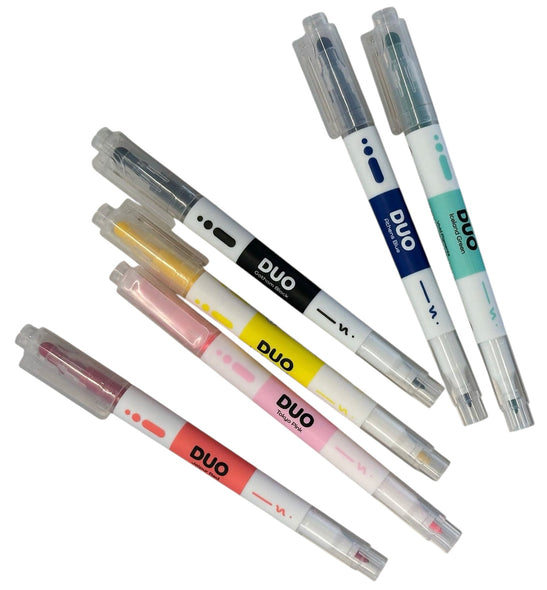 Duo Double-Sided Set of 6 Pen Set