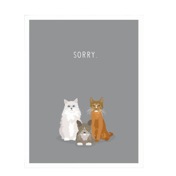 Sorry ~ Cats Sympathy Card