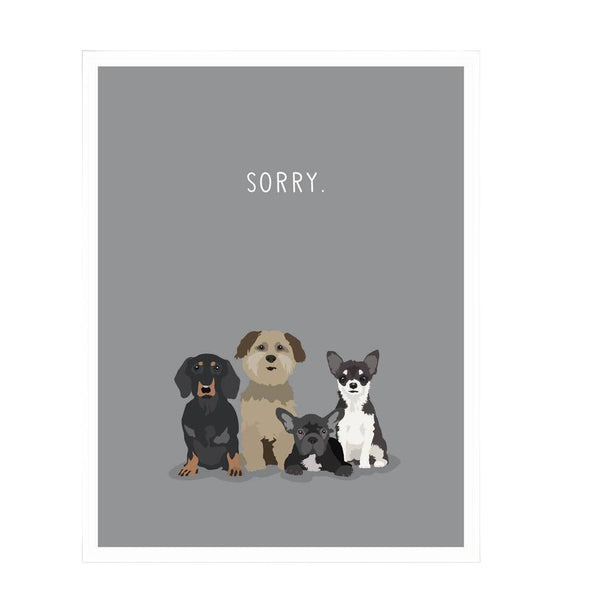 Sorry ~ Dogs Sympathy Card