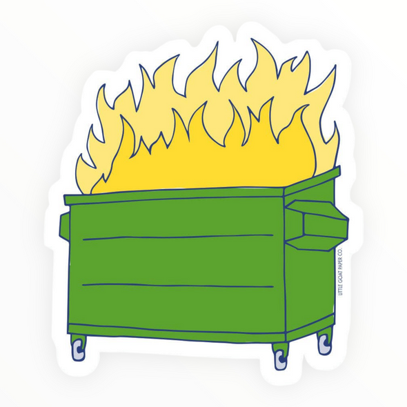 Dumpster Fire Sticker