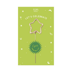 Mini 4" Gold Star Sparkler ~ Celebrate