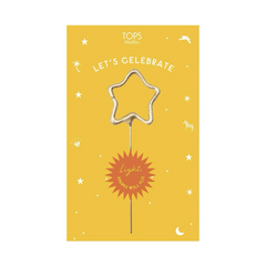 Mini 4" Gold Star Sparkler ~ Celebrate