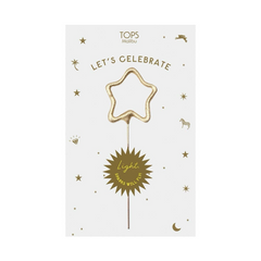 Mini 4" Gold Star Sparkler ~ Celebrate